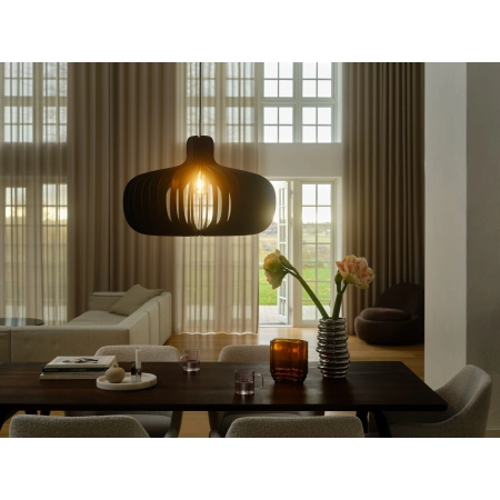 Lampa wisząca drewniana E27 Hazo NO2512073003 - Nordlux